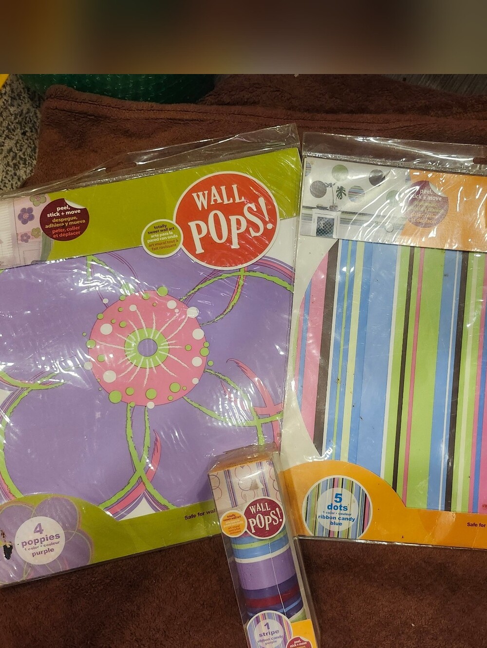 New In Package Wall Pops Peel-and-Stick Wall Decals (3 Packages)